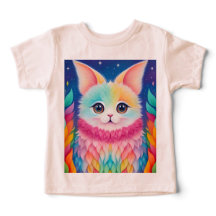 Colorful Cute Animal Print T-Shirt