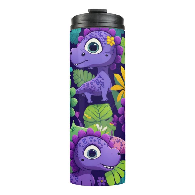 Colorful Cute Baby Dinosaurs Tumbler (Front)