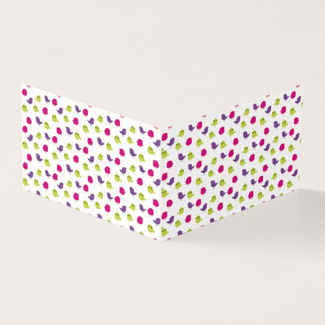 Colorful Cute Birds Pattern (Outside)