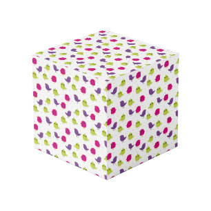 Colorful Cute Birds Pattern Cube