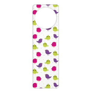 Colorful Cute Birds Pattern Door Hanger