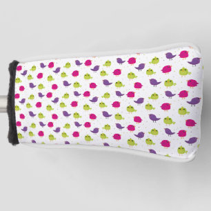 Colorful Cute Birds Pattern Golf Head Cover