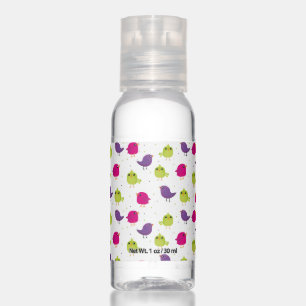 Colorful Cute Birds Pattern Hand Sanitizer