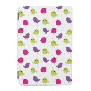 Colorful Cute Birds Pattern iPad Mini Cover