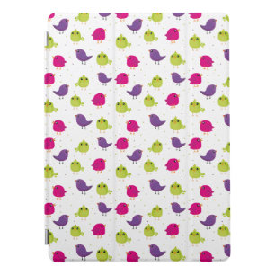 Colorful Cute Birds Pattern iPad Pro Cover