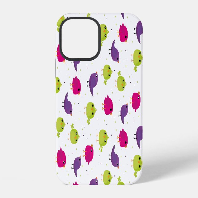 Colorful Cute Birds Pattern Iphone Case (Back)