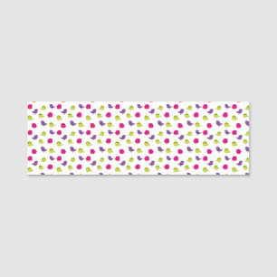 Colorful Cute Birds Pattern Name Tag