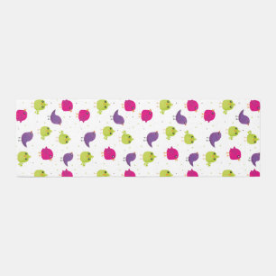 Colorful Cute Birds Pattern Outdoor Rug