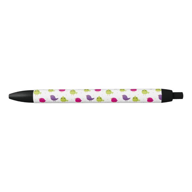 Colorful Cute Birds Pattern Pen (Front)