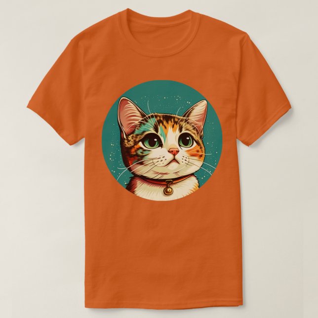colorful cute cat T-Shirt (Design Front)