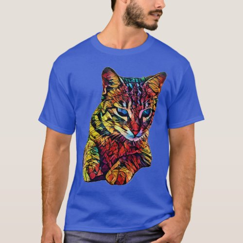 Colorful Cute Cat T_Shirt