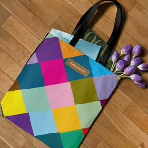 Colorful Cute Chic Trendy Stylish Tote Bag