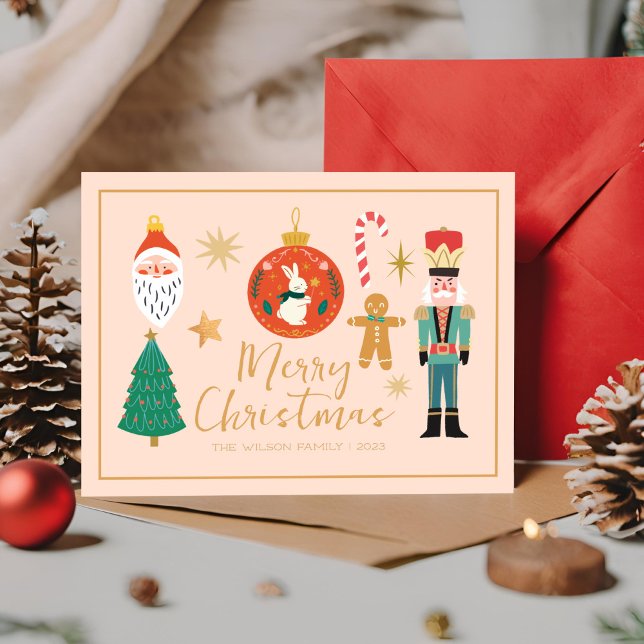 Colorful Cute Christmas Family Cookie Card (Creator Uploaded)