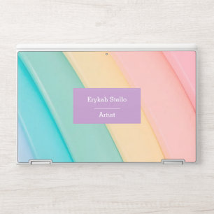 Colorful cute curves pattern HP laptop skin