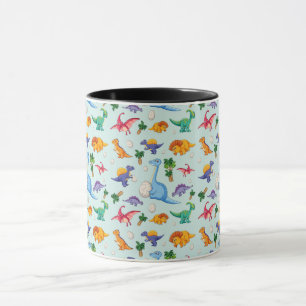 Colorful Cute Dinosaur Pattern Mug