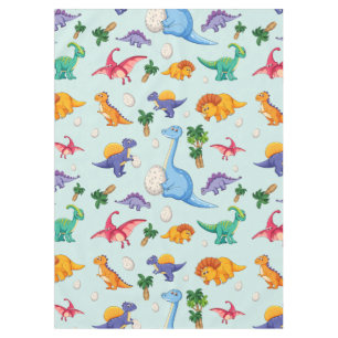 Colorful Cute Dinosaur Pattern Tablecloth