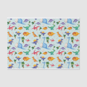 Colorful Cute Dinosaur Pattern Tissue Paper