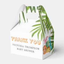 Colorful Cute Dinosaurs Baby Shower  Favor Boxes