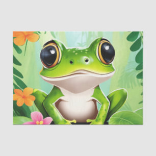 Colorful cute frog tissue paper