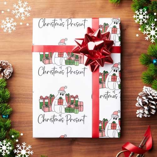 Colorful Cute Funny Christmas Wrapping Paper