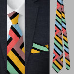 Colorful Cute Geometric Pattern           Neck Tie<br><div class="desc">Colorful Cute Geometric Pattern necktie.</div>
