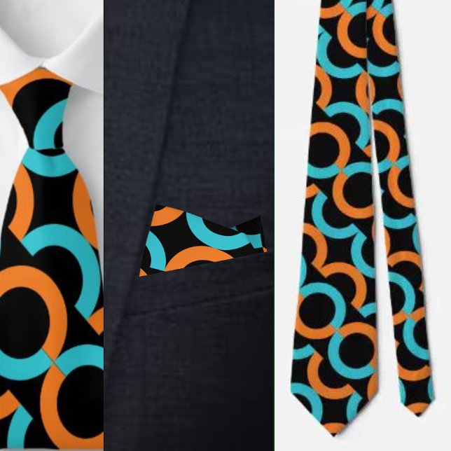 Colorful Cute Geometric Pattern Necktie (Creator Uploaded)