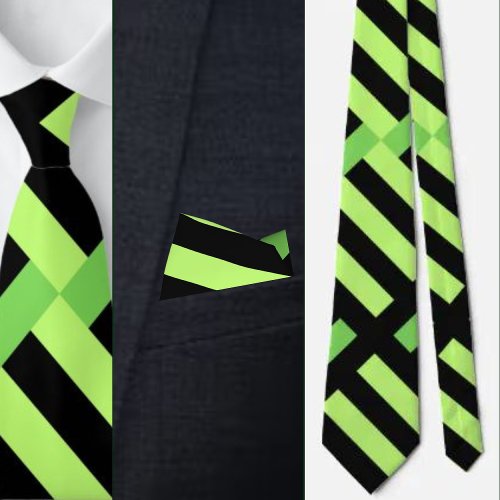 Colorful Cute Geometric Pattern Necktie       