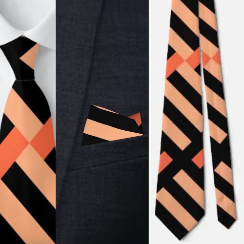 Colorful Cute Geometric Pattern Necktie       