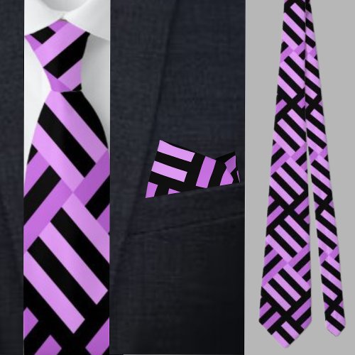 Colorful Cute Geometric Pattern Necktie       