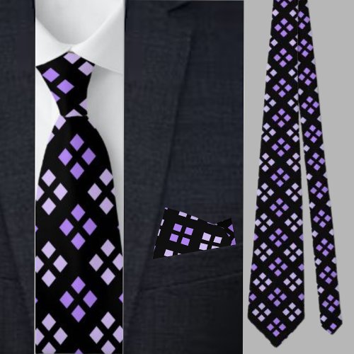 Colorful Cute Geometric Pattern Necktie