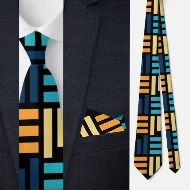 Colorful Cute Geometric Pattern Necktie (Creator Uploaded)