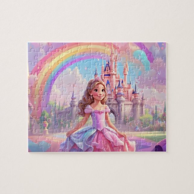 Colorful Cute Little Princess Jigsaw Puzzle (Horizontal)