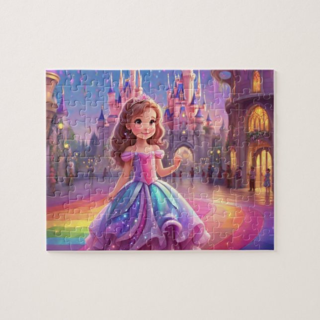 Colorful Cute Little Princess Jigsaw Puzzle (Horizontal)