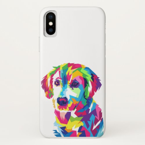 Colorful Cute Puppy Dog Labrador X XR XS Max X iPhone X Case