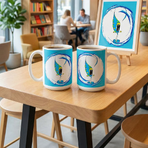 Colorful Cute Quirky Cartoon Character Coffee Mug