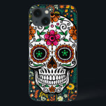 Colorful Cute Retro Floral Sugar Skull iPhone 13 Case<br><div class="desc">Colorful cute retro floral sugar skull.</div>
