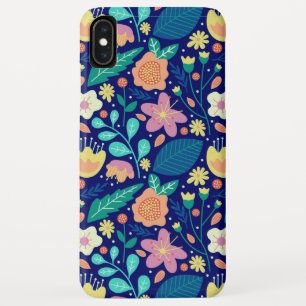 Colorful cute spring flowers pattern iPhone XS max case