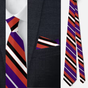 Colorful Cute Stripes Pattern Neck Tie
