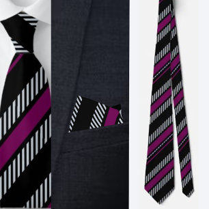 Colorful Cute Stripes Pattern Neck Tie
