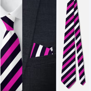 Colorful Cute Stripes Pattern Neck Tie
