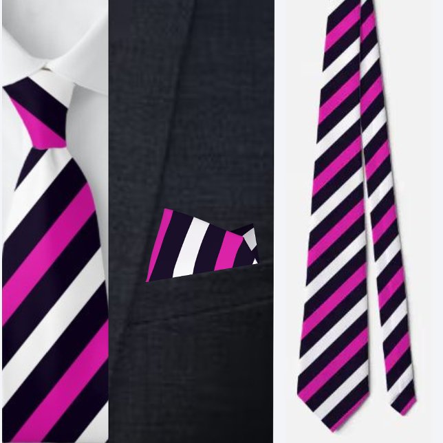 Colorful Cute Stripes Pattern          Neck Tie (Creator Uploaded)