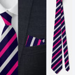 Colorful Cute Stripes Pattern          Neck Tie<br><div class="desc">Colorful Cute Stripes Pattern neck tie.</div>