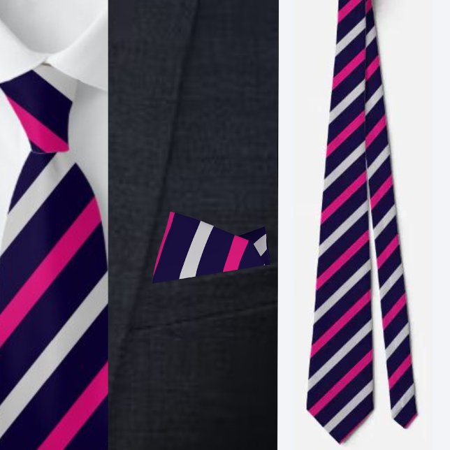Colorful Cute Stripes Pattern          Neck Tie (Creator Uploaded)