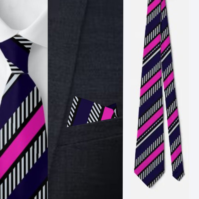 Colorful Cute Stripes Pattern          Neck Tie (Creator Uploaded)