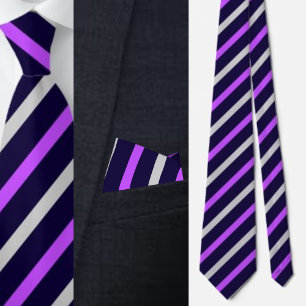 Colorful Cute Stripes Pattern Neck Tie