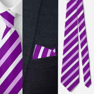 Colorful Cute Stripes Pattern Neck Tie