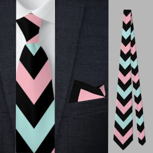 Colorful Cute Stripes Pattern Neck Tie