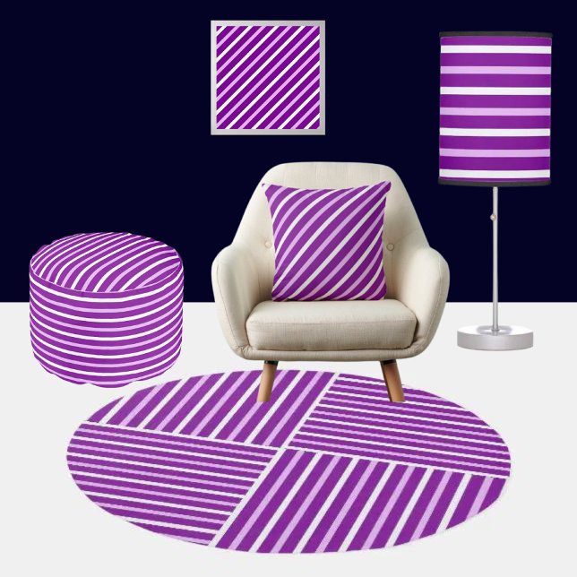 Colorful Cute Stripes Pattern          Throw Pillow (Creator Uploaded)