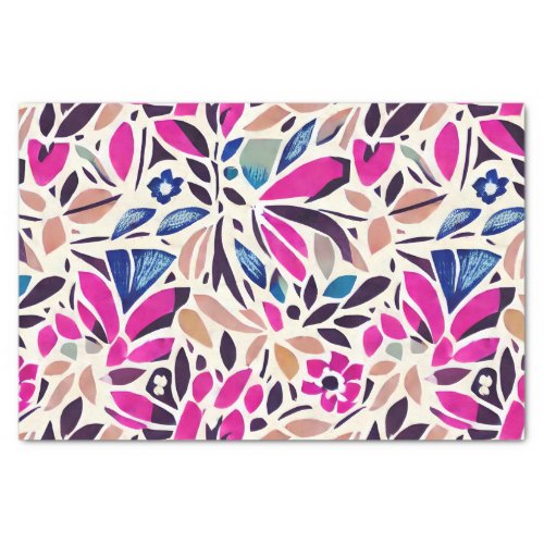 Colorful Cutouts Botanical Pattern Planner Tissue Paper