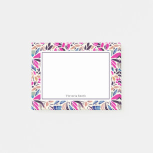 Colorful Cutouts Floral Post-it Notes